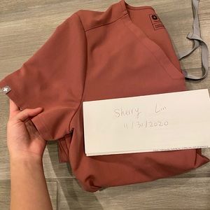 WearFigs Mauve Scrubs Set